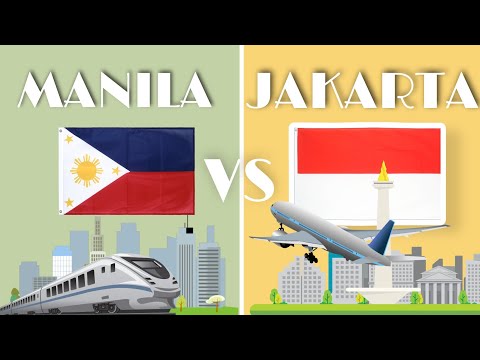 Video Comparison | Metro Manila | Philippines VS Jakarta | Indonesia | The States