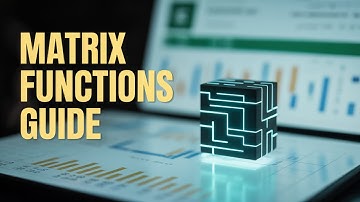 Guide to Matrix Functions in Excel