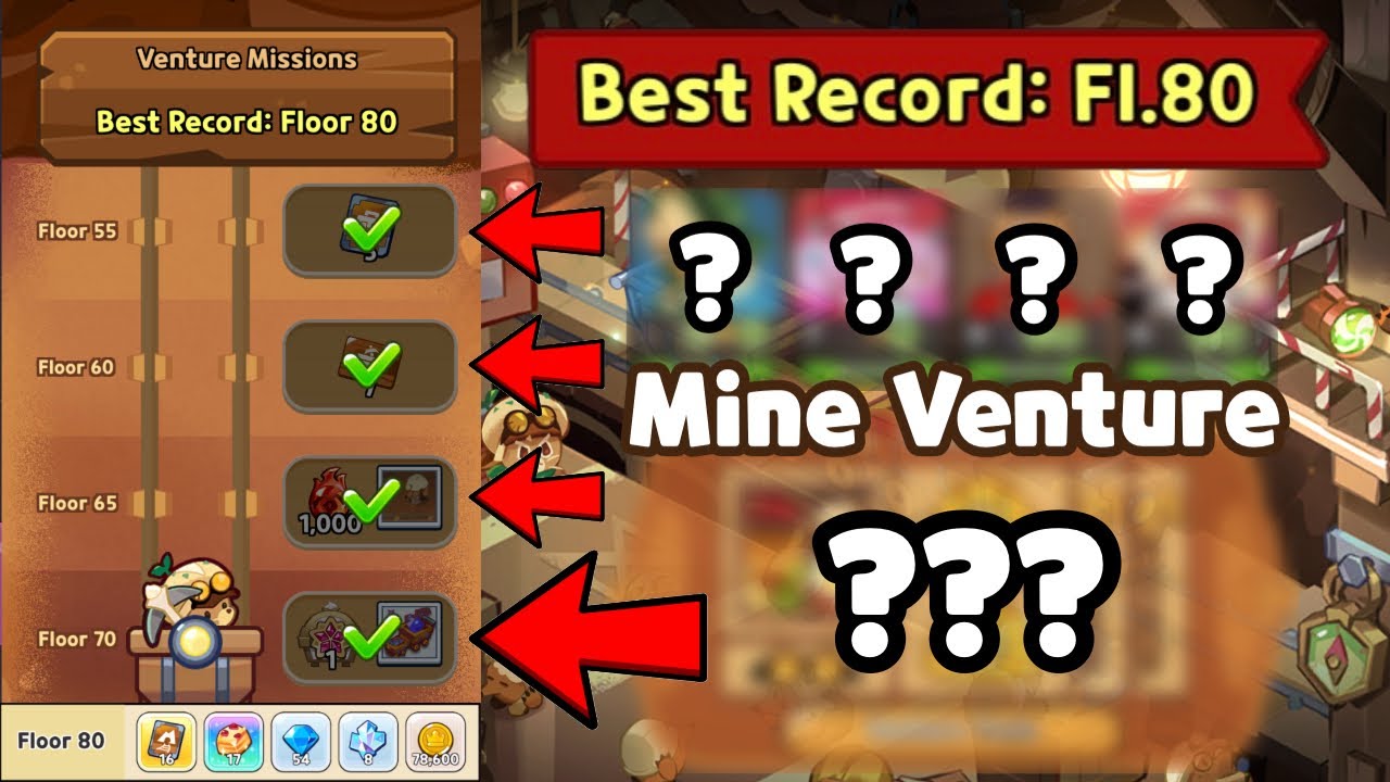 I Found A TRICK to Reach FLOOR 80 in Mine Venture! | Cookie Run: Kingdom