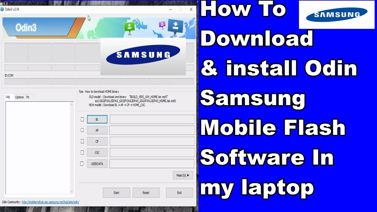 โปรแกรม odin ล่าสุด  New Update  How To Download Odin Samsung Mobile Flash Software In my laptop