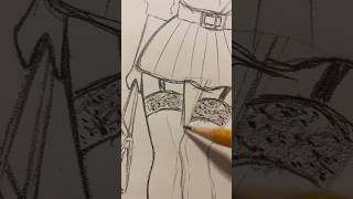 How to draw anime girl body and clothes art drawing tutorial #drawing #tips #shorts #shortvideo #rec
