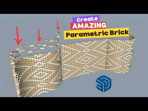 Create AMAZING Parametric Brick Walls in 3D Modeling — video thumbnail
