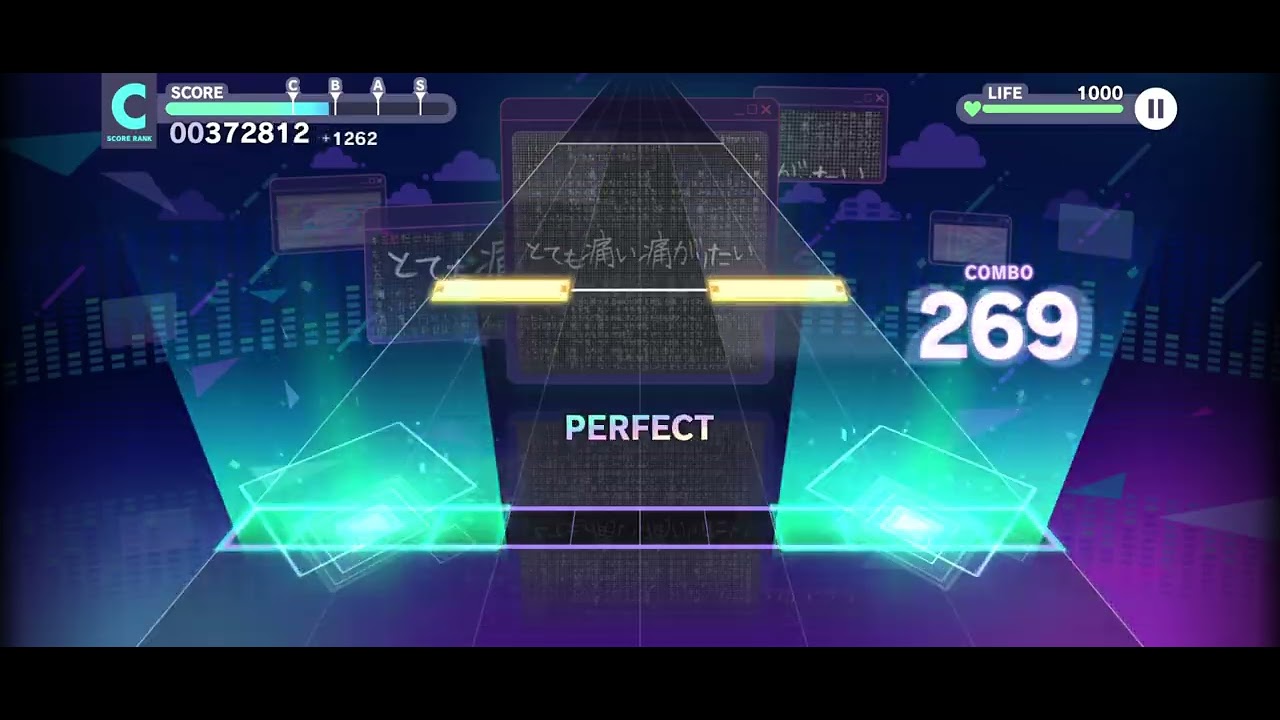 (Hatsune Miku: Colorful Stage) Totemoitai Itagaritai hard difficulty (level 18) full combo first try