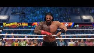 CM Punk interrumpts Roman Reigns on WWE Smackdown 2024 Roman Reigns attacks CM Punk