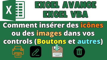 Comment insérer les images ou les icones dans vos controls(Boutons et autres) EXCEL AVANCÉ EXCEL VBA