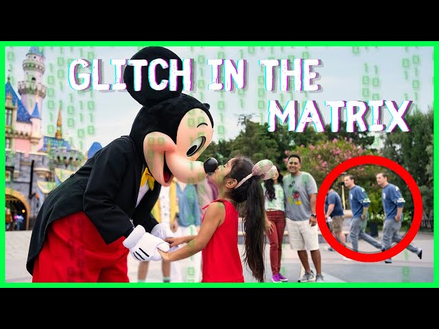 A Glitch In The Matrix Caught On Camera At Disneyland #shorts class=