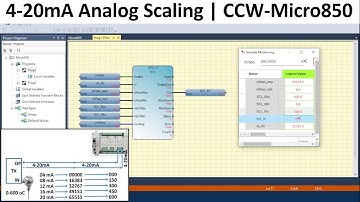 How to scale Analog Input4-20 mA signal? | Analog Scaling Function Block in CCW-AB-Micro850/870/820