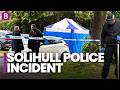 Solihull police incident as officers set up blue tent