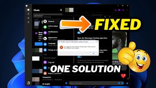 How To Fix 'You Cannot Run Two instances of Messenger' (quick fix) | 2024