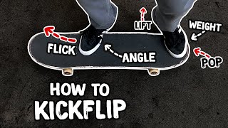 How To Kickflip  Beginner Skateboard Tricks Tutorial (Slow Motion)