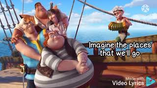 Video thumbnail of "The Frigate That Flies. song lyrics. The Pirate Fairy. Tinkerbell"