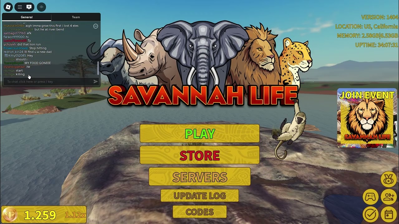 Kosing as lion in Savannah Life
