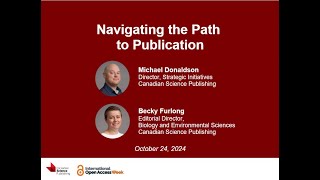 Webinar: Navigating the Path to Publication