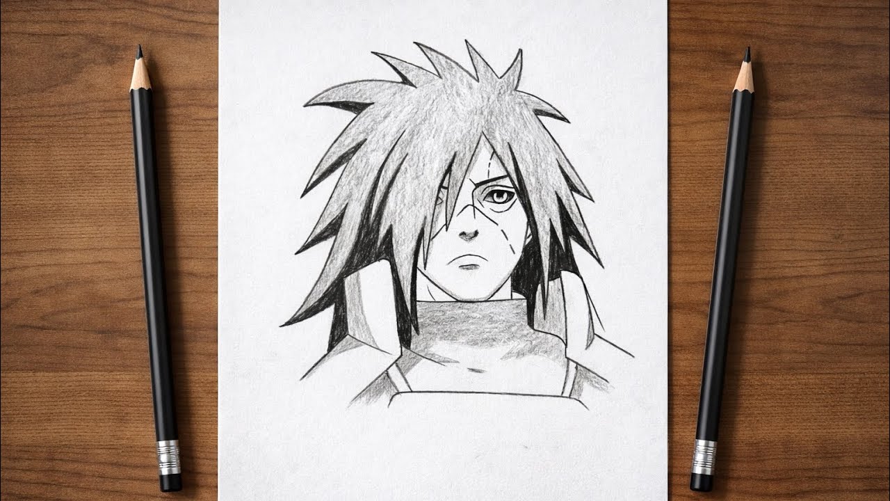How to Draw Madara Uchiha Step by Step | Naruto Shippuden | draw with pencil 