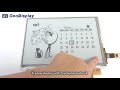 Large 9.7 inch e-paper display resolution 1200x825 big size parallel panel, GDEP097TC2