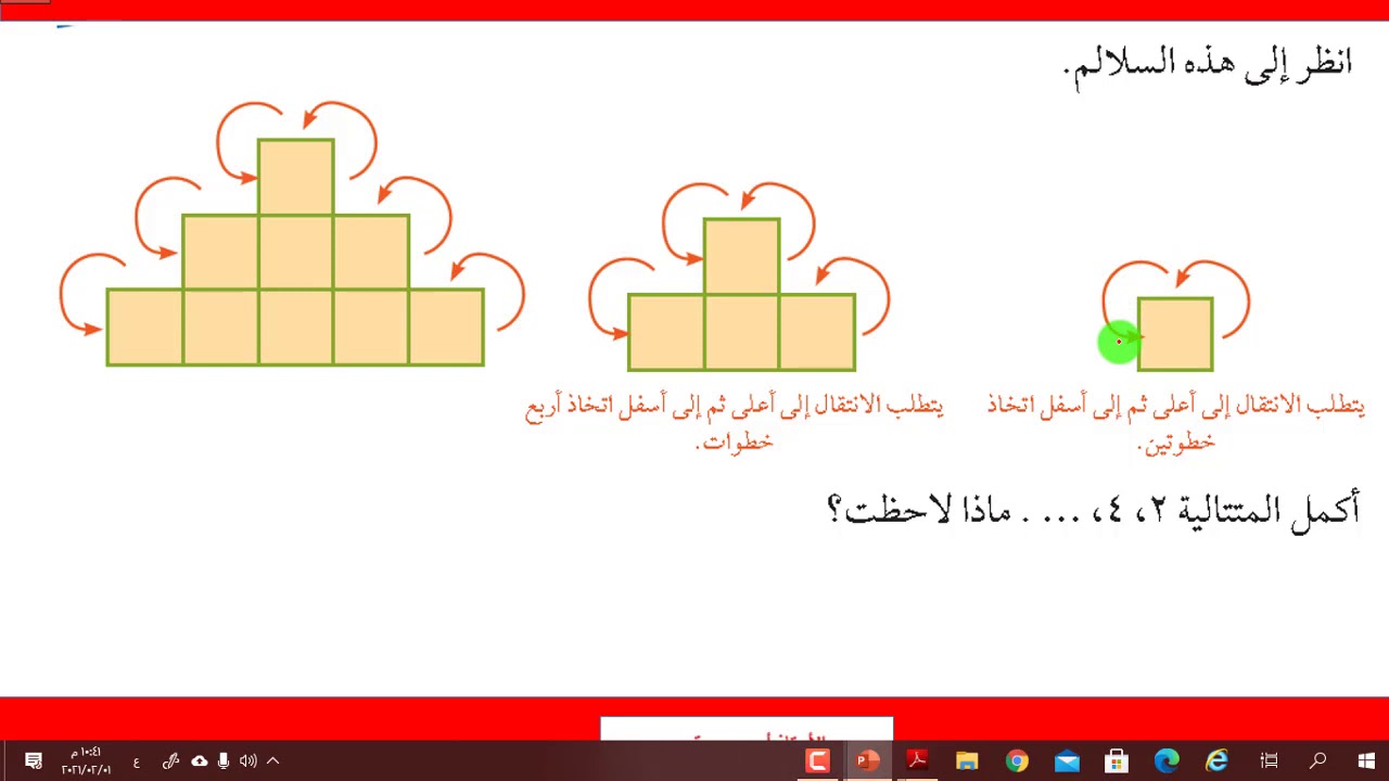 10 - 1 المتتاليات 2 / الصف الخامس رياضيات كامبريدج / الاستاذ أحمد دسوقي
