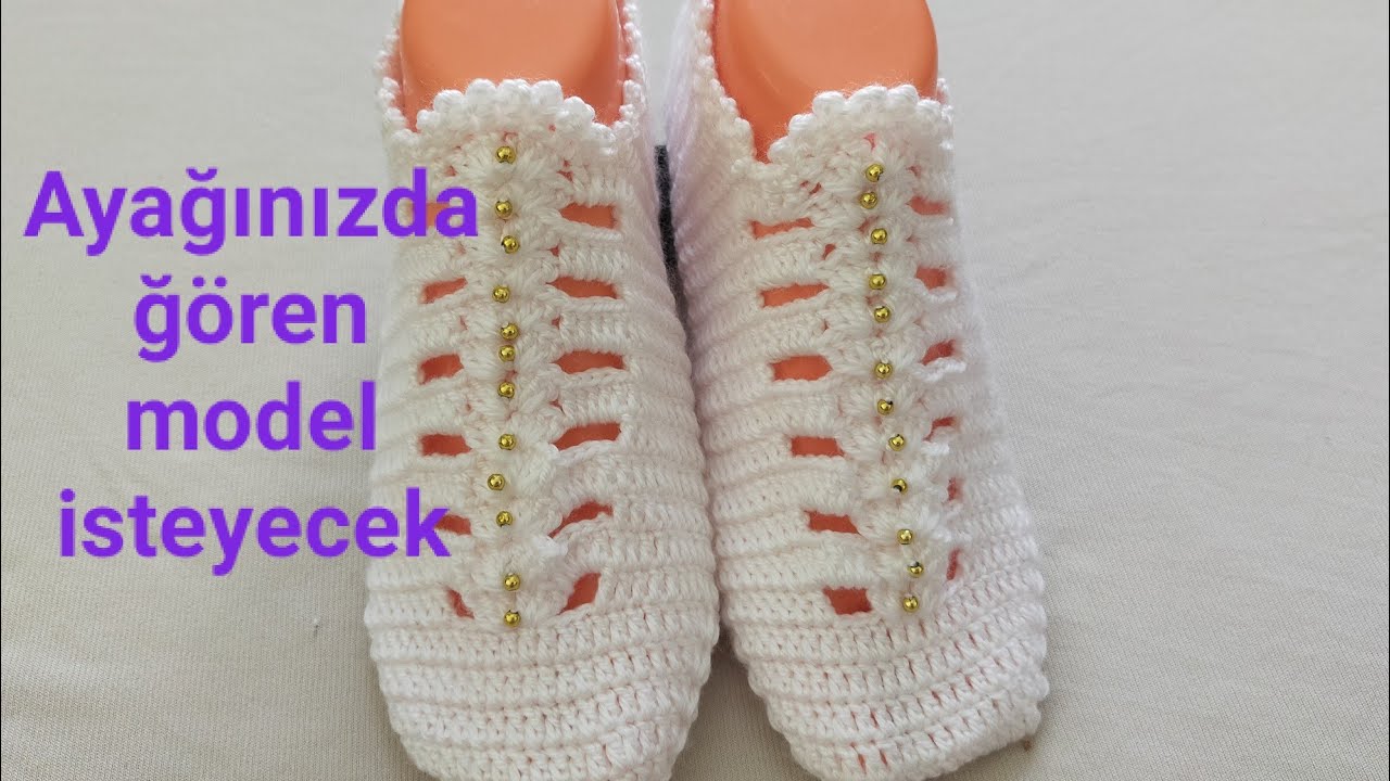 Tıg İşi Süper Dansöz Patik Yapımı/Tıg İşi Patik Modelleri