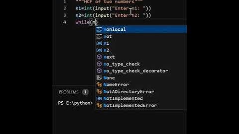 HCF #python #shorts #coding