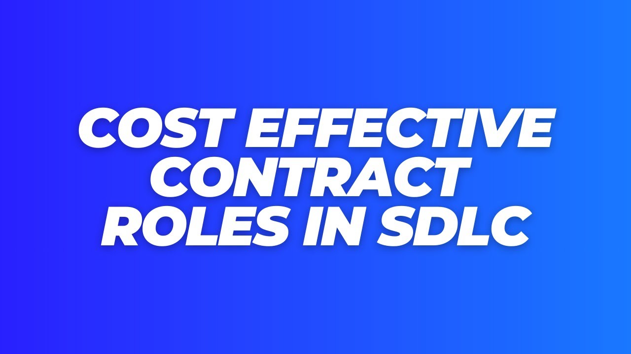 Sldc Roles COST EFFECTIVE CONTRACT ROLES IN SLDC - YouTube