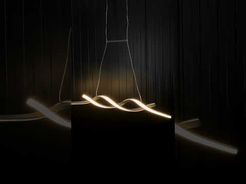 LED-Люстра Хвиля, Срібна, видео 1