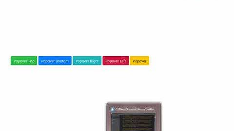 Bootstrap 4 [ #18  Popover ]