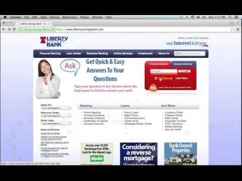 Liberty Savings Bank Online Banking Login Instructions