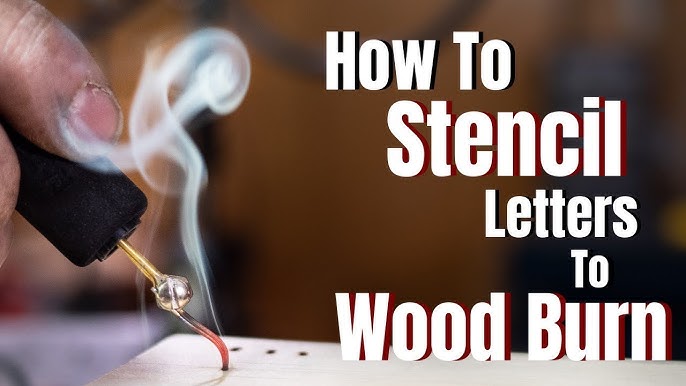 How to Wood Burn Letters by Pyrocrafters 