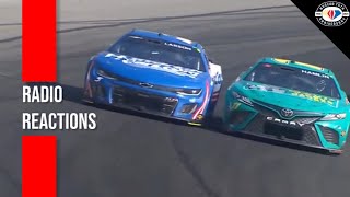 "(Expletive) Him!" | Larson & Hamlin's In-Car Radio Reactions to Contact | NASCAR In-Car Radio