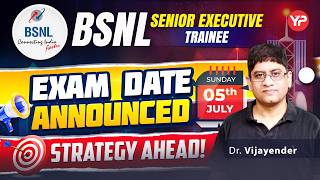 Strategy ahead, Exam Date Announced | BSNL Senior Executive Trainee (Telecom) 2026