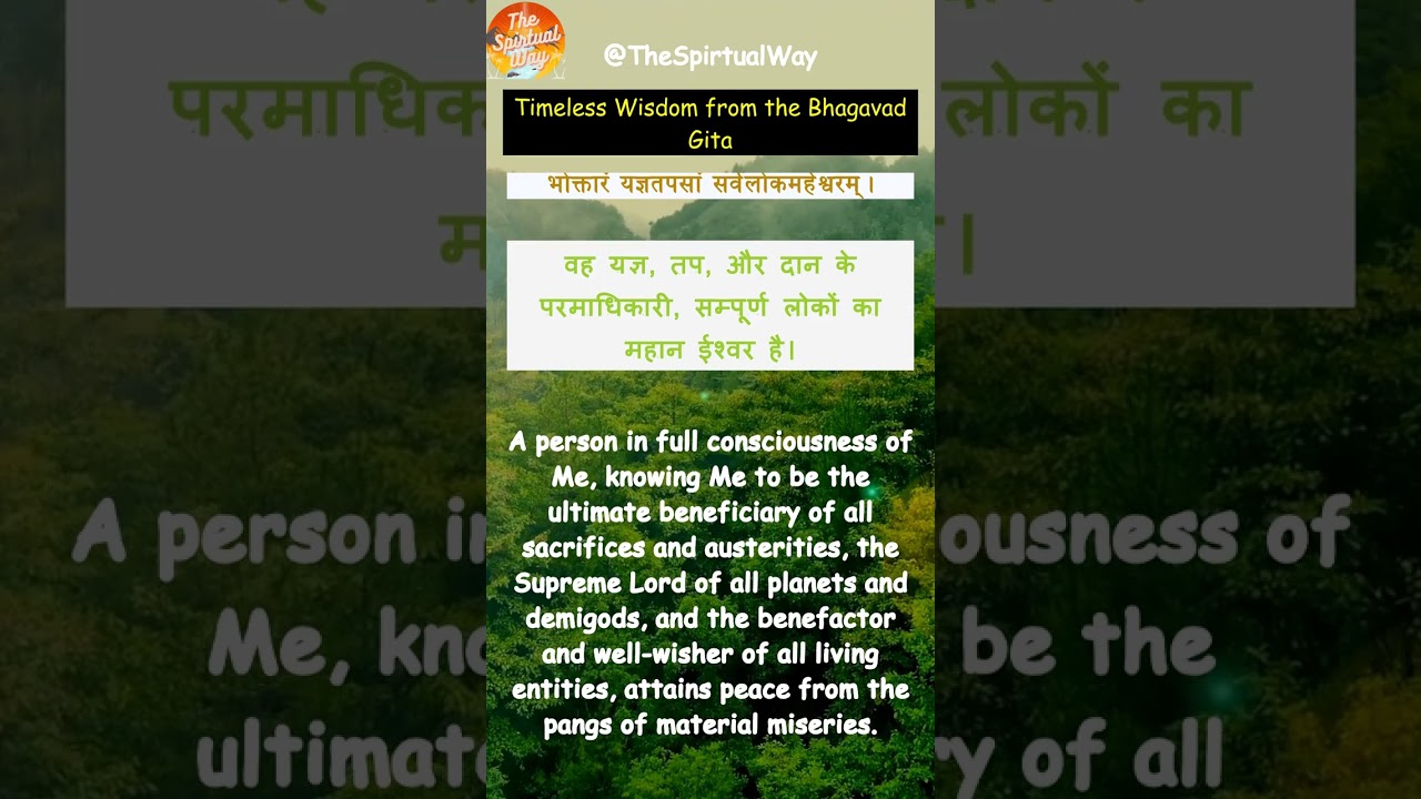 Timeless Wisdom from the Bhagavad Gita      
