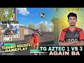 TG AZTEC 1 VS 3 AGAIN BA 😱| IQOO TG ESPORTS TOURNAMENT GAMEPLAY ☠️| FREE FIRE MAX |@FOZYAJAY 