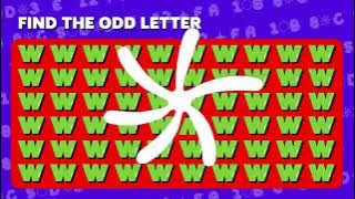 Find the ODD One Out.Number and Letter Edition #emojichallenge #viralvideo #emojipuzzle