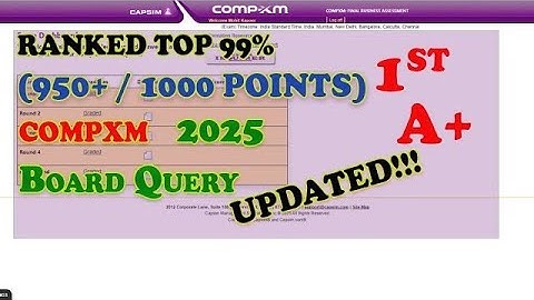 How to win COMPXM Round 1 answers(2025)