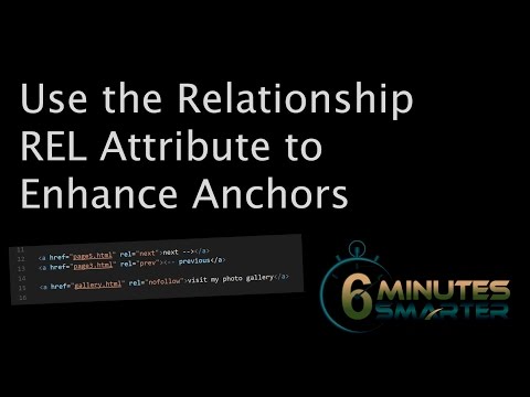 Relationship (REL) Attribute for Anchors