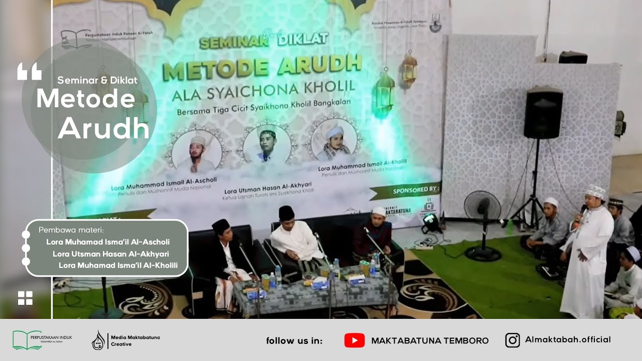 Diklat Ilmu Arudh Ala Syaichona Kholil Bangkalan Bersama Lora Ismail al-Ascholi