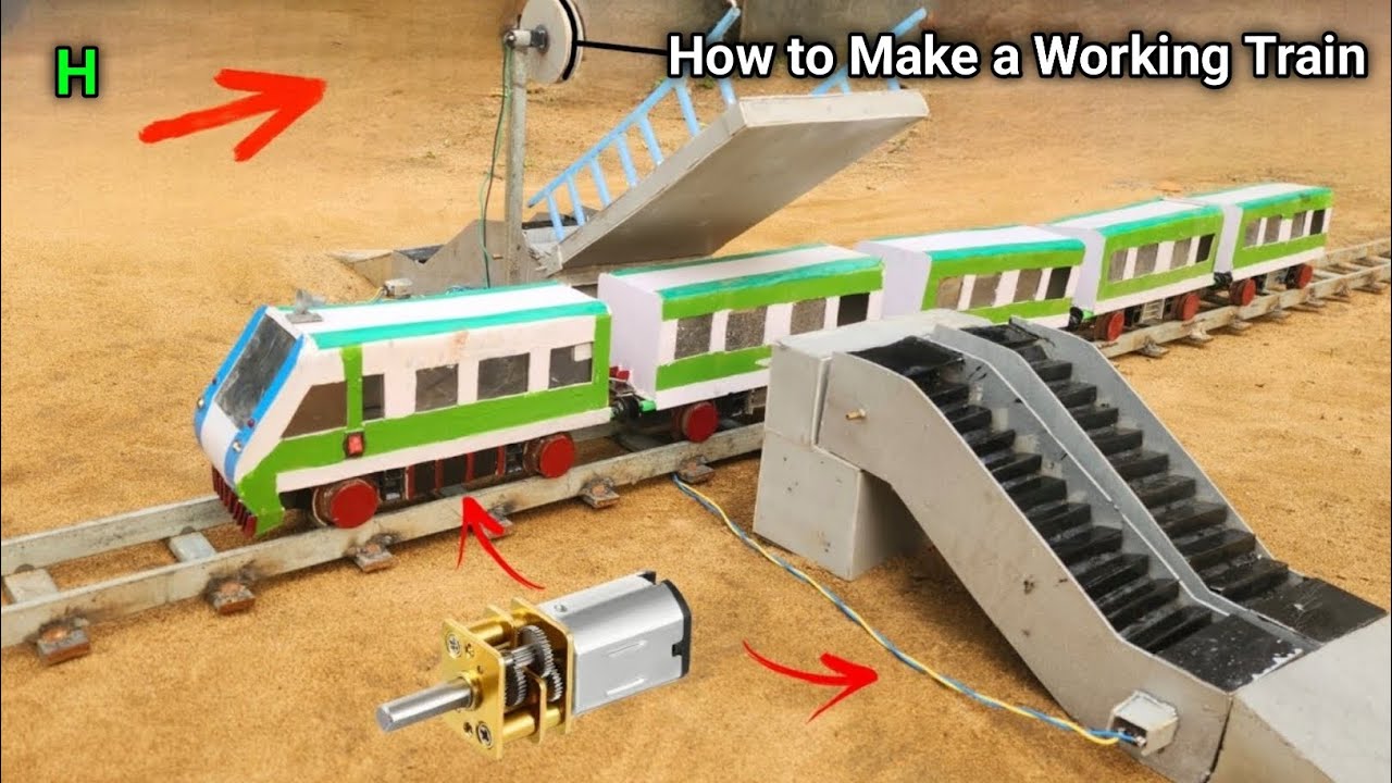 How to Make a Working Train Model at Home | आसान तरीका - YouTube