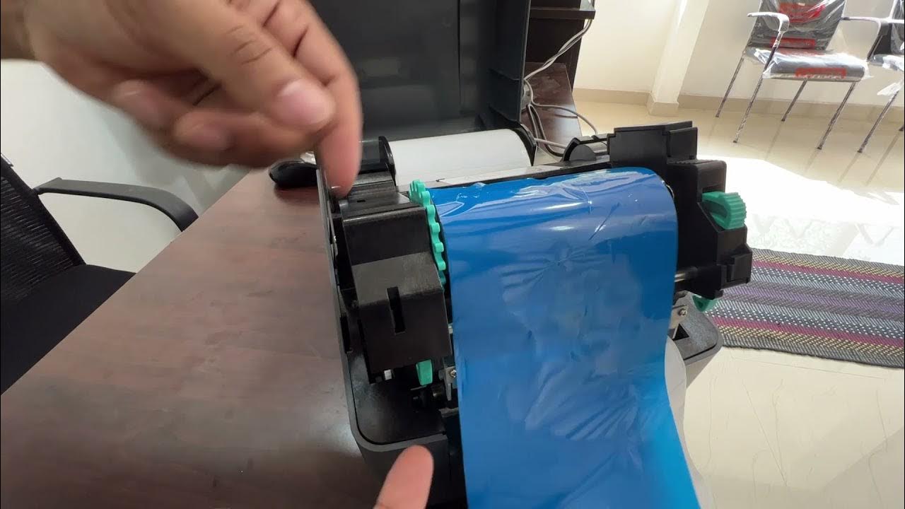 How to feed paper and ribbon in TVS LP46 neo thermal printer printer