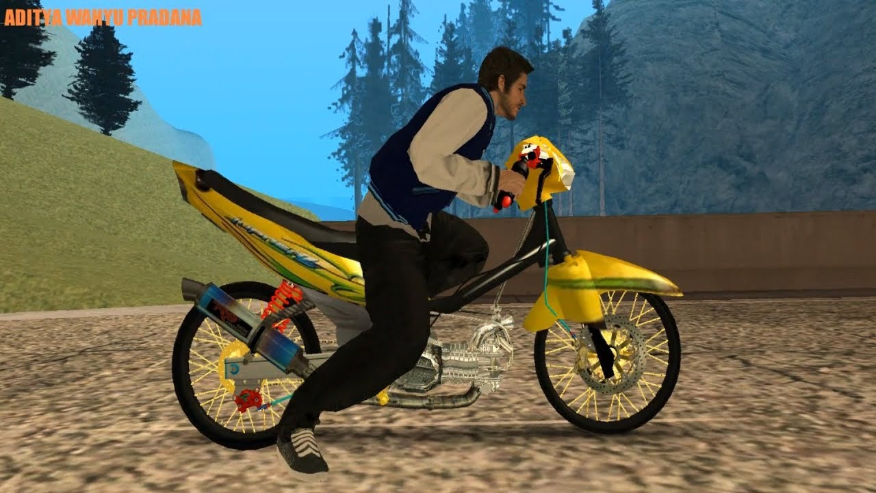 GTA SA Seting Yamaha Jupiter Z Kuning Liaran Video By Aditya Wahyu