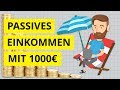 Wie du ein passives Einkommen mit 1000€ aufbauen kannst