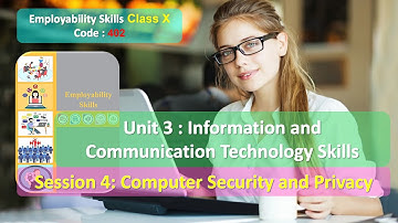 Class 10 ES Code 402 Unit 3 ICT Skills Session 4 Computer Security and Privacy Complete with Q&A
