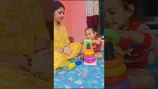 Playing with stacking ring | rings toys #stackingring #viralvideo #ringstoys #stackingrings #shorts