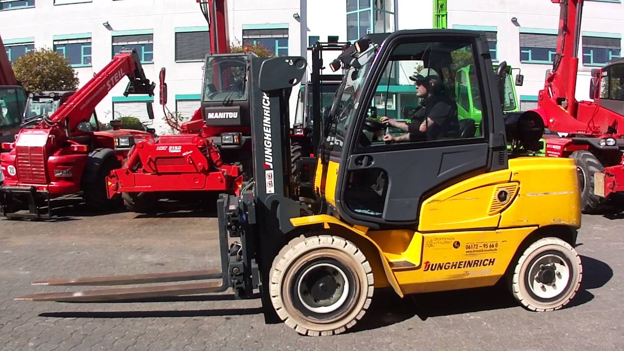 Used Jungheinrich Dfg 550 Container Diesel Forklift Mit Duplex Mast Sale Buy Sale Second Hand Forklifts