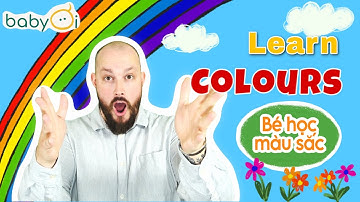 Bé học 7 màu sắc cầu vồng với Mr. Jake | Tiếng Anh | Baby learning rainbow colours | English