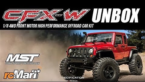 MST CFX-W 313mm JP1 Pre-Painted Body 1/8 4WD Crawler RTR Unbox! #531551