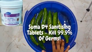 How to use Suma Tab for sanitize fruits and vegetables  #SumaD4 #cleaningsolutions