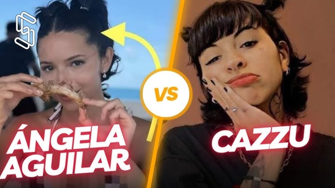 Captan a Ángela Aguilar imitando a Cazzu para complacer a Christian Nodal - YouTube