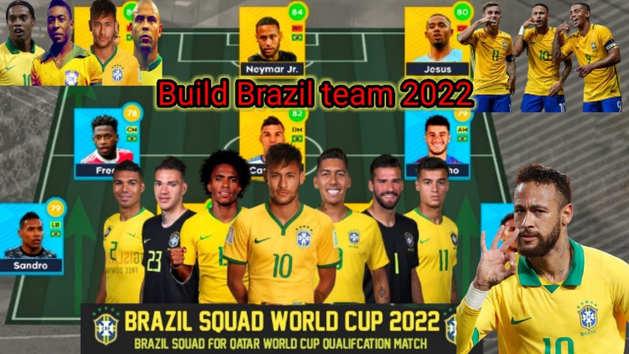 How to create Brazil team in dls 22|Dream Leaugue Soccer gameplay Android 2022|