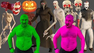 Team Hulk Vs Skeleton Siren Head Scp 096 Pumpkin Siren Head Scp 049 Vampire Siren Head Scp 323