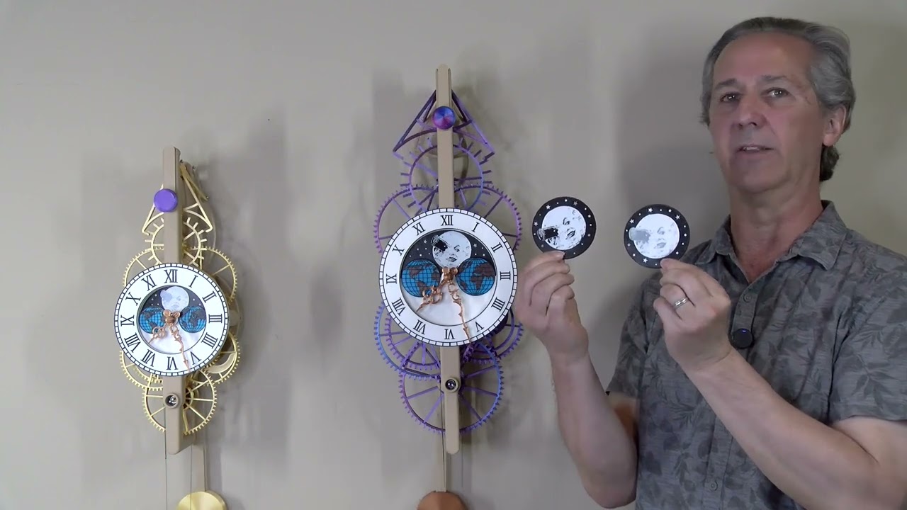 3D Printed Moon Clock Update