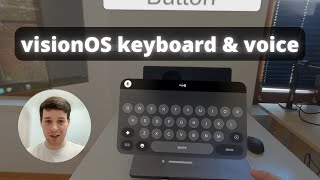 Apple Vision Pro UI Interactions with Unity PolySpatial | Keyboard and Voice Inputs